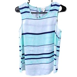 O+O Stitch Fix Mint Green Sleeveless Blouse Size S